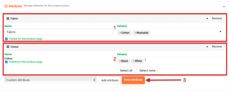 Customise Added Product After Adding Attributes