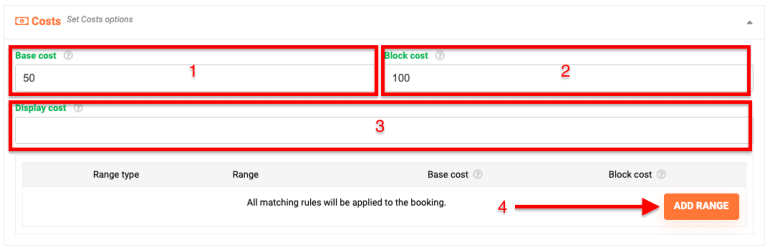 Add Booking Product Costs