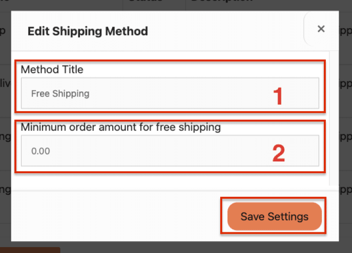 Add Shipping Method Free Shipping Third Step