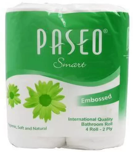 Paseo Smart Bathroom Tissue (4 Roll - 2 Ply) | 200N Pulls X 4 Rolls