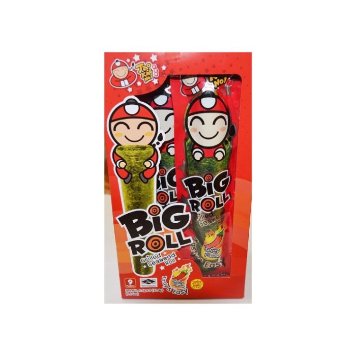 Big Roll Grilled Seaweed Roll Spicy Grilled Squid Flavour Tasty Easy1