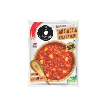 Chings Secret TOMATO OATS COOK UP SOUP Fully Loaded with Exotic Vegetables Serves 4 Ready in 5 Minutes