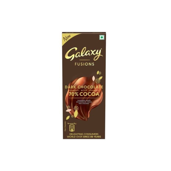 Galaxy Fusions Dark Chocolate With 70 Cocoa 110G