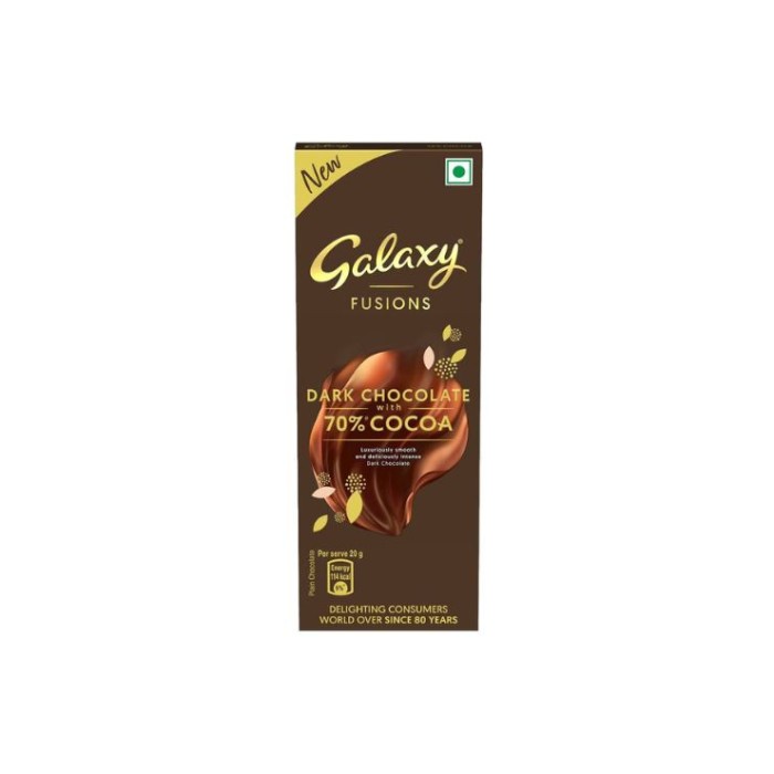 Galaxy Fusions Dark Chocolate With 70 Cocoa 56G