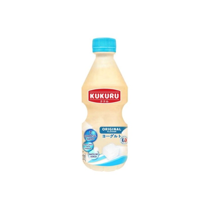 Kukuru Peach Yoghurt Flavor Peach Juice Drink And White Grape With Nata De Coco And Yoghurt 280Ml