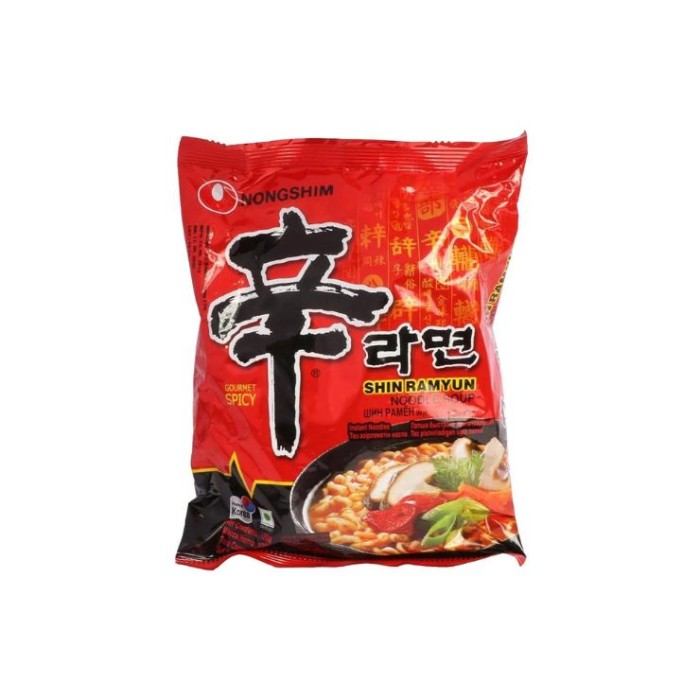 Shin Ramyun Noodle Instant Noodles Gourmet Spicy 120Gm 1