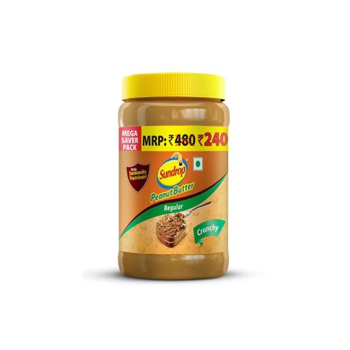 Sundrop Peanut Butter Regular Crunchy With Immunity Nutrients 924G