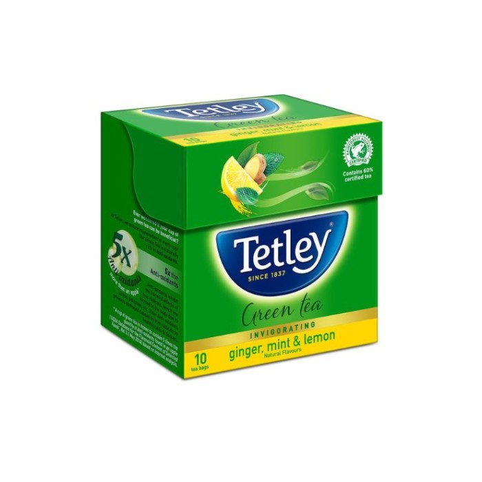 Tetley Green Tea Immune With Added Vitamin C Helps Support Immune System Ginger. Mint Amp Lemon Natural Flavours 10Tea Bags