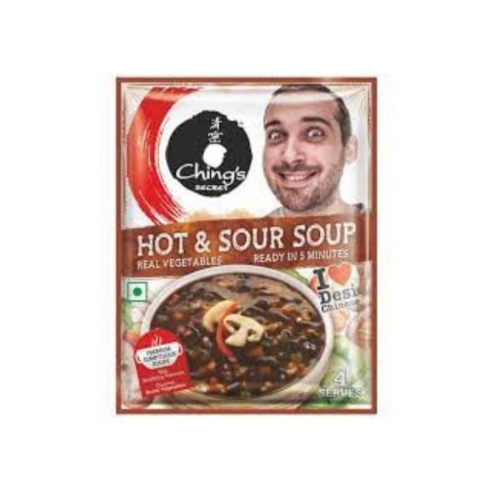 Chings Secret HOT SOUR SOUP Ready in 5 Minutes Real Vegetables No Added Preservatives 4 Serves