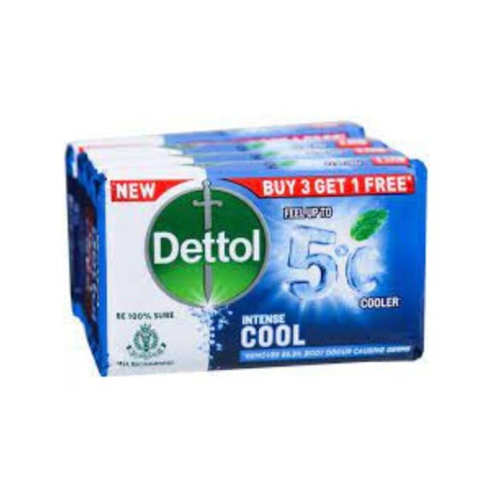Dettol Intense Cool Feel Upto Cooler Removes 99.9 Body Odour Causing Germs Buy 3 Get 1