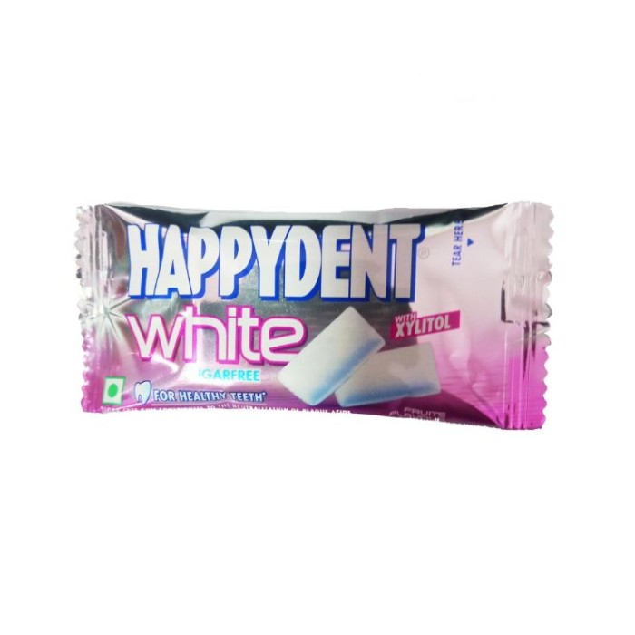 Happydent White Sugarfree Fruits Flavour 4.4G