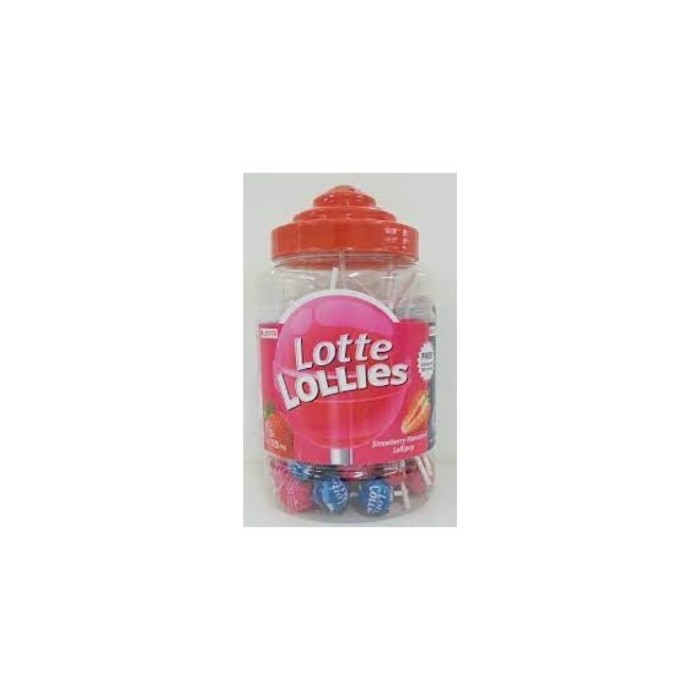 Lotte Lollies Added Strawberry Flavour 10Gm