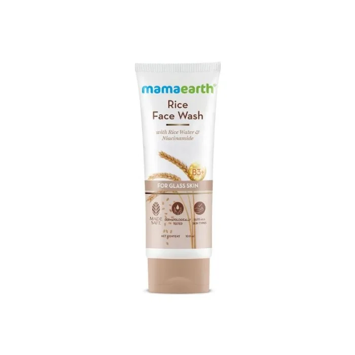 Mamaearth Rice Face Wash For Glass Skin With Rice Water amp Niacinamide 100ml