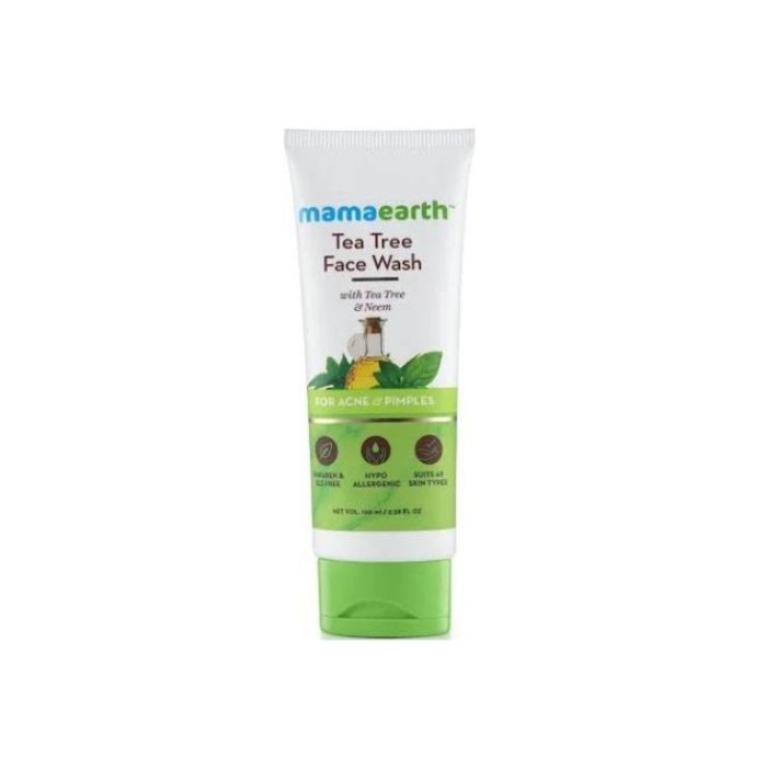 Mamaearth Tea Tree Face Wash For Acne Pimples With Tea Tree Neem 100Ml