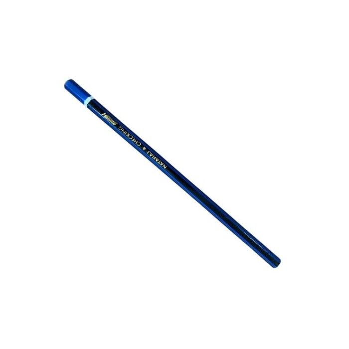 Nataraj Checking Pencils Blue Single For Bold And Non Erasable Marking