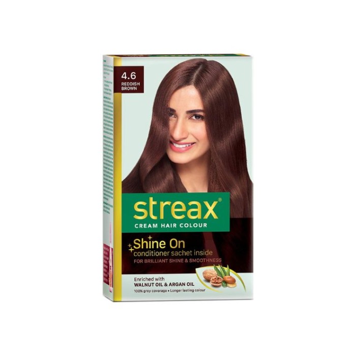 Streax Cream Hair Colour Reddish Brown 4.6