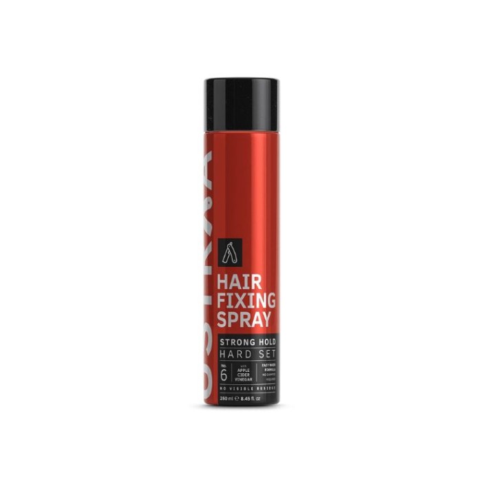Ustraa Hair Fixing Spray Strong Hold Hard Set No 6 With Apple Cider Vinegar