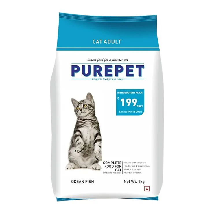 Purepet Cat Adult Complete Food For Cats Adlut 1kg(Tuna & Salmon)