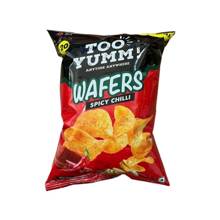 Too Yumm Wafers Spicy Chilli 45G Potato Chips Namkeen