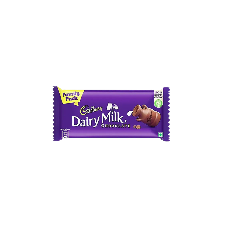 Cadbury Dairy Milk Chocolate Family Pack 123Gm