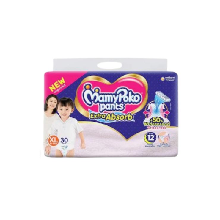 Cotton Pant Diapers MamyPoko XL Pants Extra Absorb Baby Diaper, Age Group:  2-3 Year, Packaging Size: 48 Piece at Rs 750/packet in Rangareddy