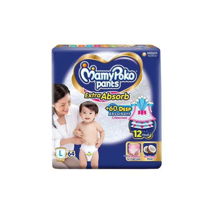 MamyPoko Pant Style Extra Absorb Diapers - Large Size (22 Count) (9~14kg) -  Andaman Greengrocers