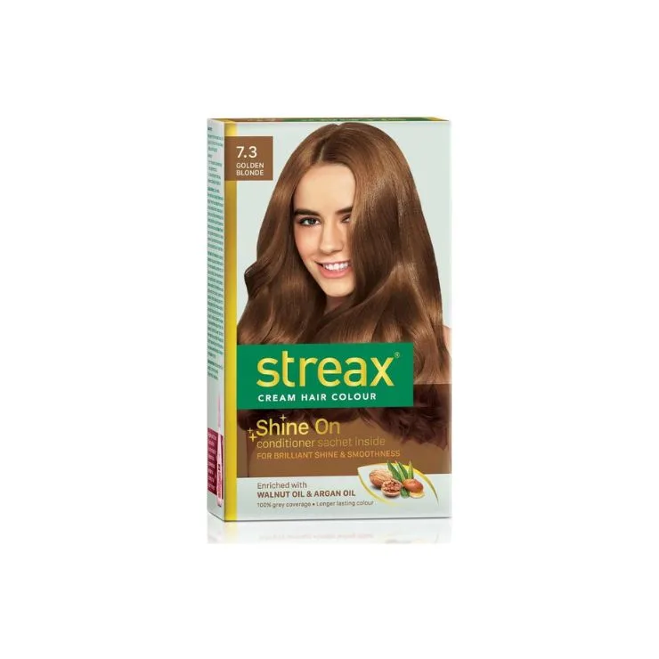 Streax Cream Hair Colour Golden Blonde 7.3