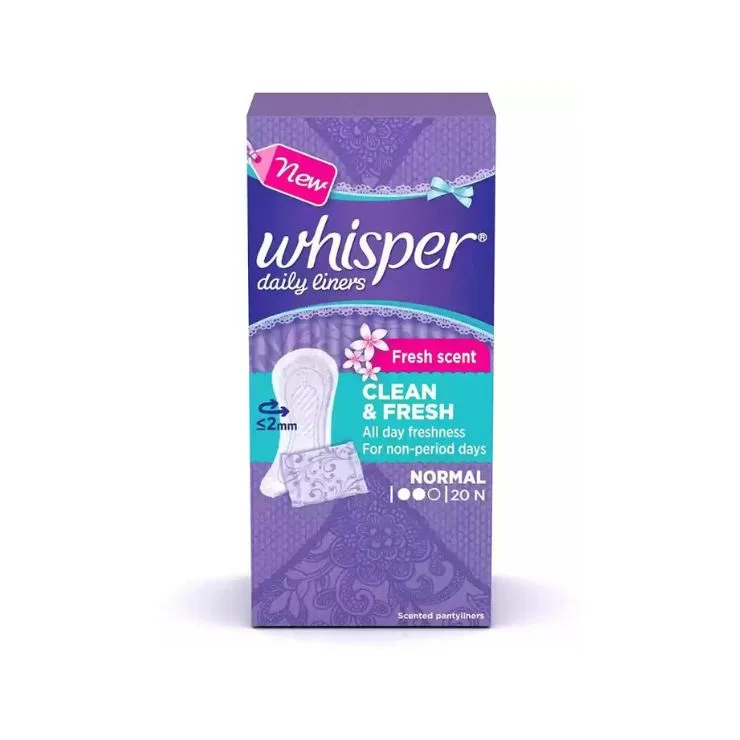 Whisper Daily Liners Fresh scent Normal 20N