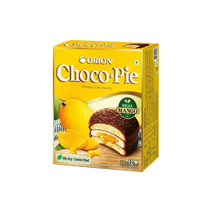 Orion Choco Pie Real Mango 450Gm