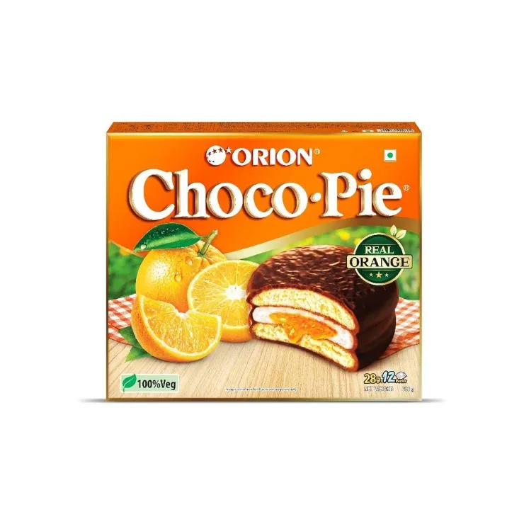 Orion Choco Pie Real Orange 450Gm