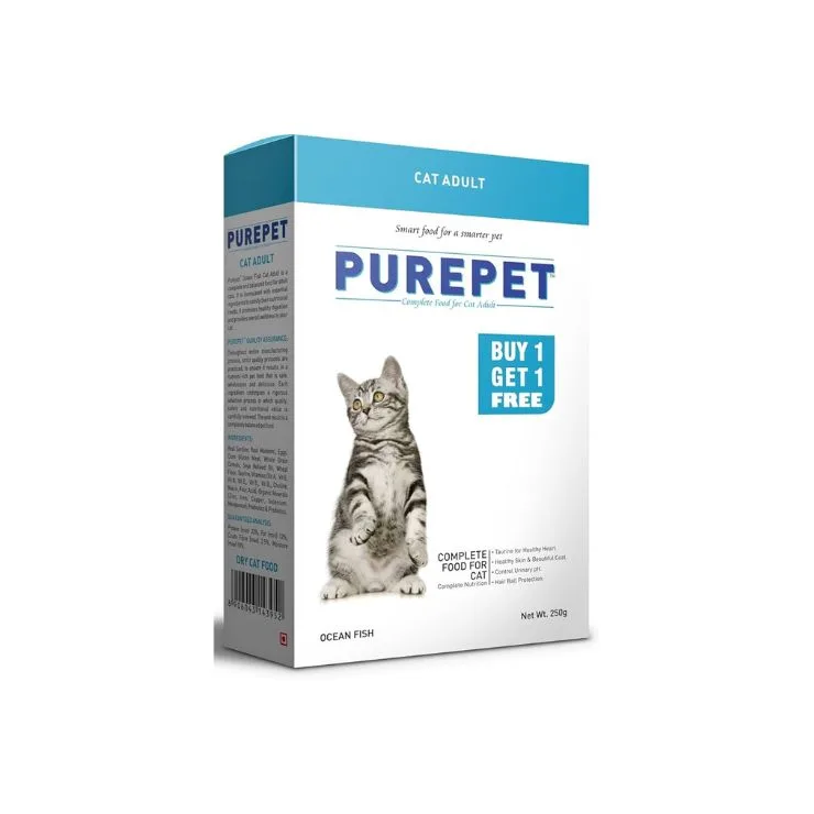 Purepet Complete Food For Cat Adult Ocean Fish Buy 1 Get 1 Free 200G