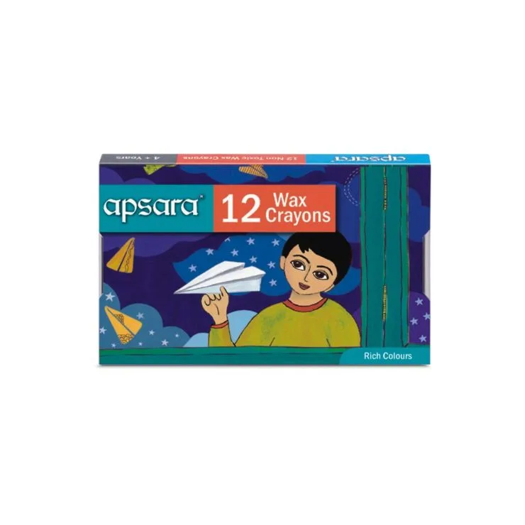 Apsara 12 Wax Crayons