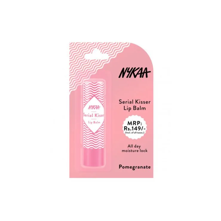 Nykaa Serial Kisser Lip Balm Pomegranate Pink 4.8Gm