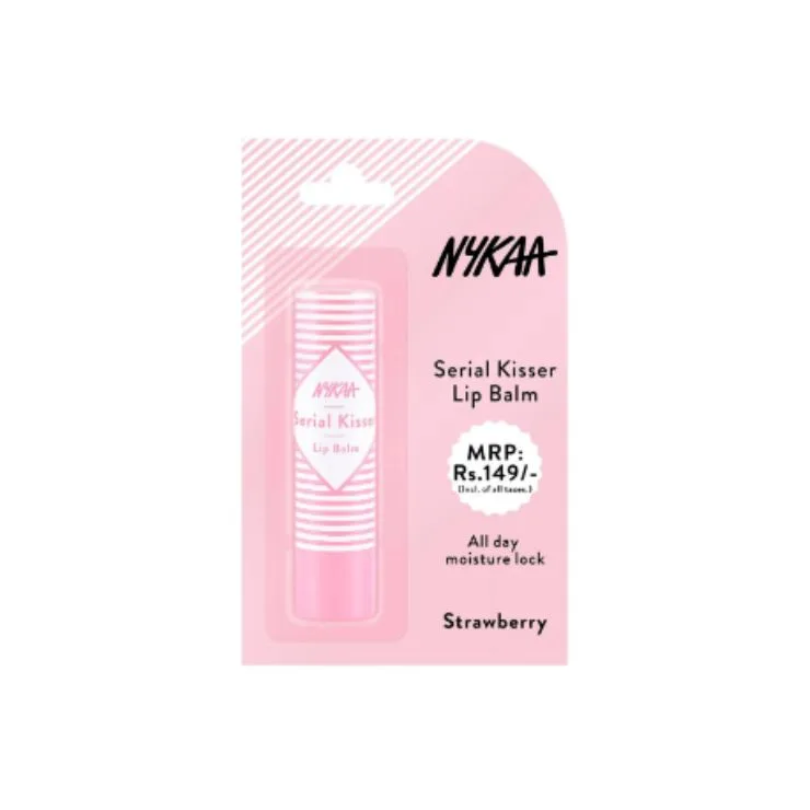 Nykaa Serial Kisser Lip Balm Strawberry 4.5Gm