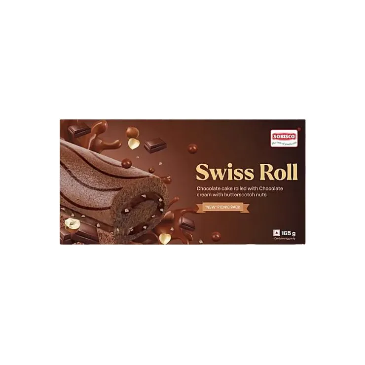 Sobisco Swiss Roll Chocolate Cake Roll 165G