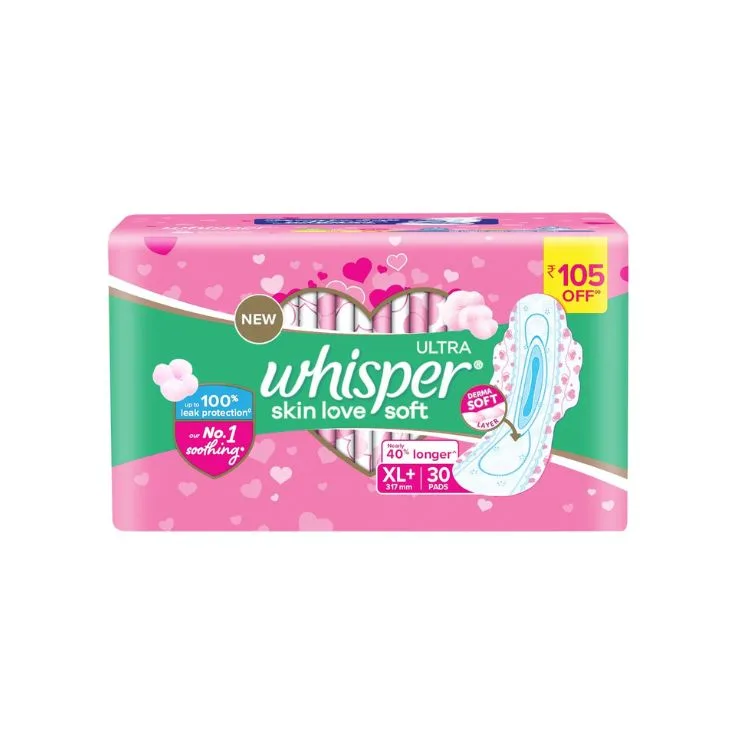 Whisper Ultra Skin Love Soft Xl 30 Pads 1