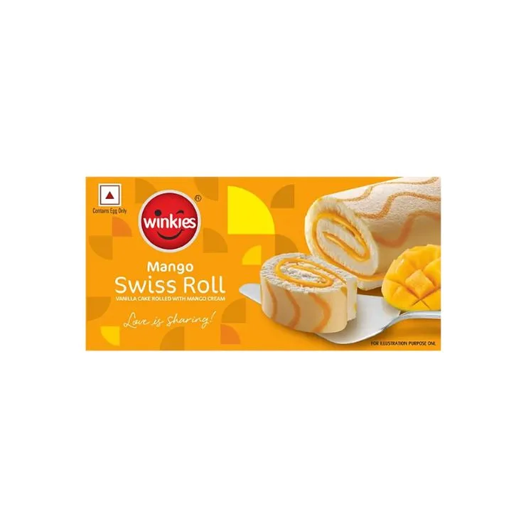 Winkies Mango Swiss Roll 100G