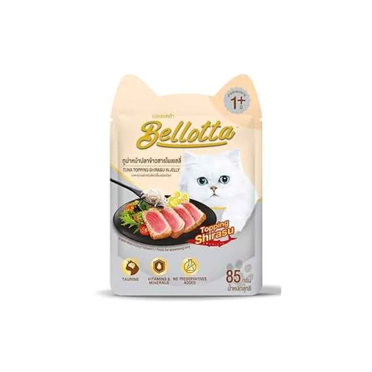 Bellotta Tuna Topping Shirasy in Jelly 85gm