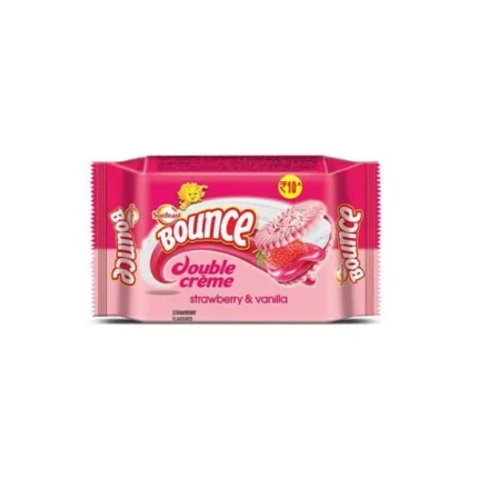 Sunfeast Bounce Double Creme Strawberry & Vanilla 60g